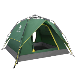 骆驼 CAMEL 帐篷户外3-4人 全自动帐篷速开防雨野营露营帐篷  军绿