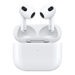 Apple/苹果新款AirPods蓝牙耳机airpodspro第二代主动降噪iPhone原装运动耳机 AirPods3【闪电充电版】