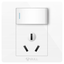 公牛（BULL）开关插座暗装86型五孔插座USB插座空调大功率电视网络插座 G07白 【三孔带开关(空调热水器)】