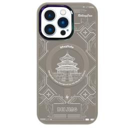 帕洛达 城市地标适用i苹果手机炫彩鹰眼磁吸magsafe手机壳创意 北京-磁吸款 iPhone 13 Pro Max