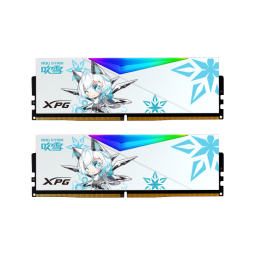威刚（ADATA） 64GB(32GX2)套装 DDR5 6000 台式机内存条 海力士A-die颗粒-华硕吹雪联名RGB灯条CL30（白色）