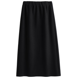 La Chapelle City拉夏贝尔黑色半身裙女2024新款包臀裙春季黑色小个子梨形显瘦长裙 薄款黑-纯色 M