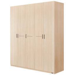 全友家居 衣柜现代简约平开门衣柜卧室家具五门大衣柜106302 五门衣柜