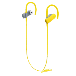 铁三角 SPORT50BT 颈挂式入耳蓝牙耳机 无线耳机 运动跑步防水音乐手机电脑耳麦 黄色