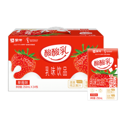 蒙牛酸酸乳草莓味乳味饮品250ml×24盒