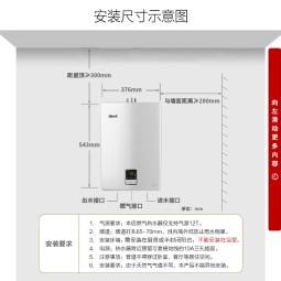 林内（Rinnai）13升燃气热水器 进口CPU 水气双调恒温节能 大水量 ECO节能小户型家用天然气热水器 13QD01 13L