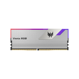 宏碁掠夺者（PREDATOR）32G(16G×2)套装 DDR5 6800频率 台式机内存条 Vesta II 炫光星舰RGB灯条(C34)星光银 AI电脑配件