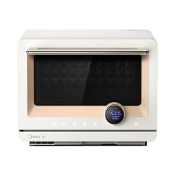 美的（Midea） 家用微蒸烤一体机 微波炉蒸箱烤箱智能远程操控 mini微蒸烤PG2010W 杀菌消毒 简约白