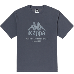 卡帕（Kappa）短袖新款情侣男女运动T恤logo休闲半袖夏圆领短袖 暗影灰-195 M