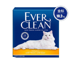 铂钻美国蓝标铂钻猫砂EverClean25磅低尘活性炭除臭膨润土净味猫厕所 金标-22.5磅