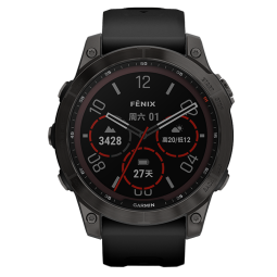 佳明（GARMIN）fenix7户外运动血氧监测心率跑步GPS定位音乐健身智能腕表太阳能 Fenix7 DLC碳黑旗舰版