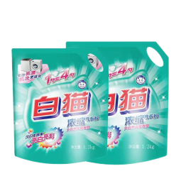 白猫无磷洗衣粉1.088kg/袋家用家庭装手洗机洗低泡 1袋