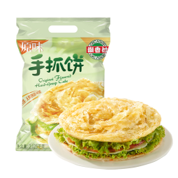 潮香村 原味手抓饼25片装 2125g 学生速食面点 煎饼早餐