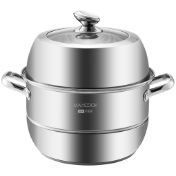 美厨（maxcook）蒸锅 304不锈钢34cm二层蒸锅 加厚复底汤锅 燃气电磁炉通用MCZ223