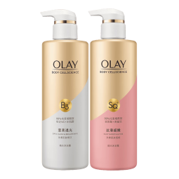 OLAY玉兰油烟酰胺沐浴露 透光500g+柔滑500g 香氛滋润保湿