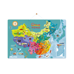 TOI儿童拼图3-6岁宝宝玩具中国地图拼图地理知识教育拼图生日礼物 中国地图磁性拼图