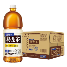 三得利无糖乌龙茶饮料 0糖0脂0能量 1.25L*6瓶整箱装