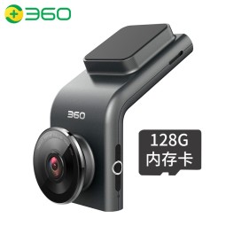 360行车记录仪G300 1296P高清夜视车载无线手机互联停车监控无线WiFi G300P2K+128G卡