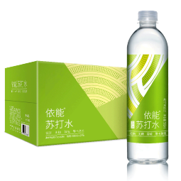 依能 青柠檬味 无糖无汽弱碱苏打水饮料 500ml*15瓶 可饮用饮品整箱装