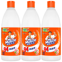 威猛先生（Mr Muscle） 84消毒液 500g*3瓶 清新花香