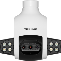 TP-LINK 升级三镜头变焦室外全彩监控摄像头智能无线网络摄像机 wifi手机远程监控 300万高清防水IPC636