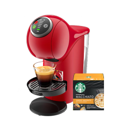 DOLCE GUSTO【国家补贴】雀巢多趣酷思 胶囊咖啡机 小精灵红套装 全自动升级款 送礼自用必备 预浸泡功能