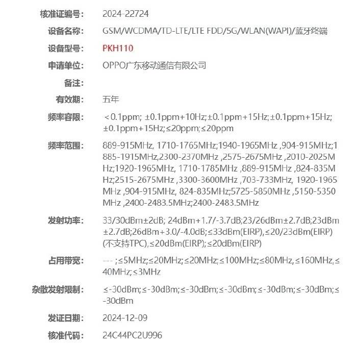 OPPO新机入网，预计OPPO Find X8 Ultra将发布两个版本！