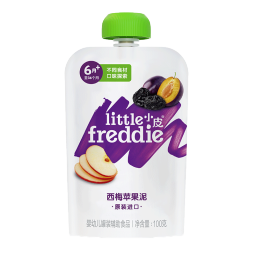 小皮果泥缤纷水果泥6口味组合装营养辅食泥富含维生素C 西梅苹果泥 组合装 100g 6袋