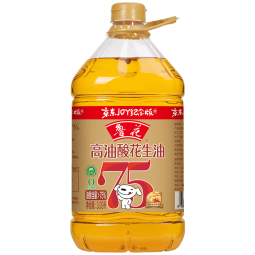 鲁花 食用油  5S压榨 高油酸花生油3.09L 油酸含量大于75%