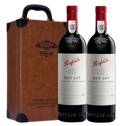 奔富（Penfolds）红酒礼盒 正品行货原瓶进口干红葡萄酒年货送礼750ml*2瓶 奔富Bin407