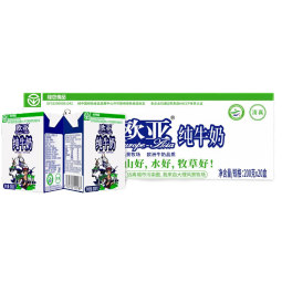 欧亚（Europe-Asia） 大理高原全脂纯牛奶200g*20盒/箱早餐乳制品