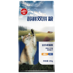 顽皮醇鲜猫粮 成猫粮蓝猫美短全价猫咪主粮 三文鱼海燕鱼干成猫粮10kg