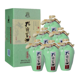 孔府家 孔府珍 浓香型白酒 52度 500ml*6瓶 整箱装 粮食酒 送礼商务宴请