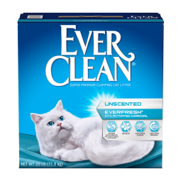 铂钻（EverClean）铂钻原装进口猫砂 欧版活性炭除臭 膨润土低尘混合猫砂6L  5.4kg 幼猫推荐-小绿盒5.4kg