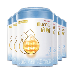 惠氏启赋(illuma)蓝钻 HMO亲和人体婴幼儿配方奶粉 3段 * 850g 6罐 （苏州产）