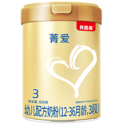 贝因美（Beingmate）菁爱幼儿配方奶粉3段12-36个月 肠动力含Bb-12益生菌+乳铁蛋白 3段 800g 1罐