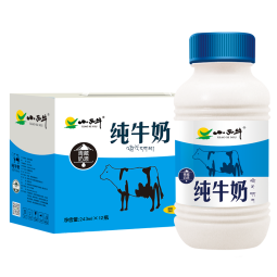 小西牛 纯牛奶全脂牛奶常温高原牧场牛奶孕妇儿童老人早餐243ml*12瓶 243ml*12