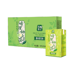 天喔茶庄 蜂蜜柚子茶 凉茶0脂肪果味饮料小包便携饮品250ml*24整箱装