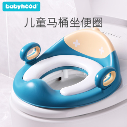 世纪宝贝（babyhood）儿童坐便垫马桶辅助器马桶圈宝宝马桶盖坐垫圈小孩如厕训练神器 【1-8岁】PVC软垫 珊瑚红