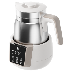 小白熊SnowBear恒温水壶调奶器1.2L冲泡奶粉机恒温不锈钢热水壶0855