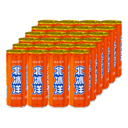 北冰洋 桔汁汽水330ml*24罐 果汁碳酸饮料整箱