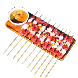 牧溪春内蒙原切羔羊肉串360g(20串) 冷冻 烤肉串
