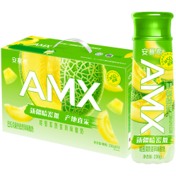 伊利安慕希AMX 新疆哈密瓜味酸奶230g*10瓶 礼盒装