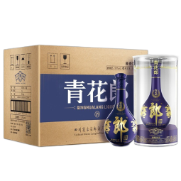 郎酒 青花郎 陈酿  酱香型 高度白酒 53度 500mL 6瓶 整箱装