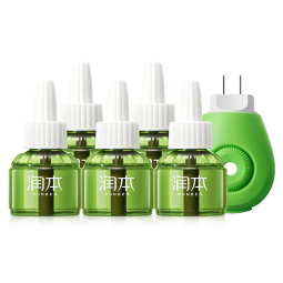 润本（RUNBEN）蚊香液电蚊香驱蚊液120晚大容量45ml×4瓶+1器防蚊定时无香型儿童