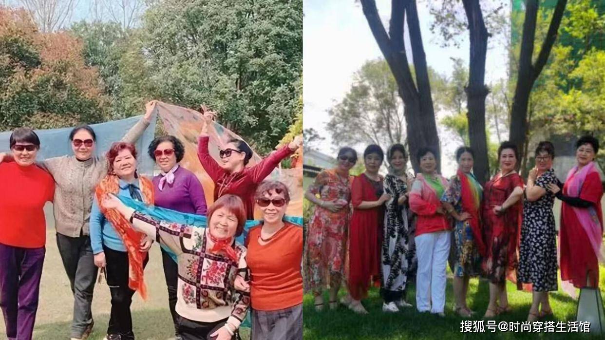 中国式大妈穿搭“重灾区”：拍照披丝巾，穿花裙、烫小卷！你是吗