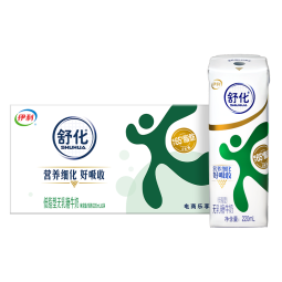 伊利 舒化无乳糖牛奶低脂型220ml*24盒/箱 零乳糖  礼盒装