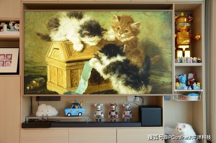 不装了摊牌了！三星画壁艺术电视LS03F直接把美术馆搬回家