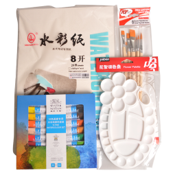 温莎牛顿 画家专用水彩画颜料 18色/36色水彩颜料套装 4件组合套装