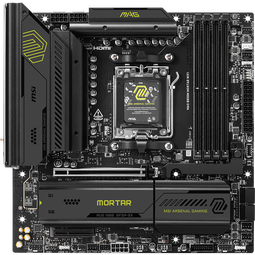 微星（MSI）MAG B850M MORTAR WIFI 迫击炮主板 支持CPU AMD 9950X/9800X3D/9700X/9600X(AMD B850/